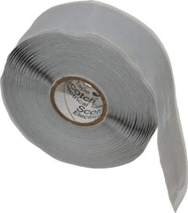 3M - 1" x 30', Gray Silicone Electrical Tape - Series 70HDT, 20 mil Thick, 600 V/mil Dielectric Strength - Exact Tool & Supply