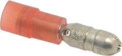 3M - 22 to 18 AWG Crimp Bullet Connector - Red Nylon Insulation - Exact Tool & Supply