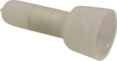 3M - 22 to 16 AWG Compatible, Nylon Fully Insulated, Crimp-On Butt Splice Terminal - Copper Contacts, 0.83" OAL, Clear - Exact Tool & Supply