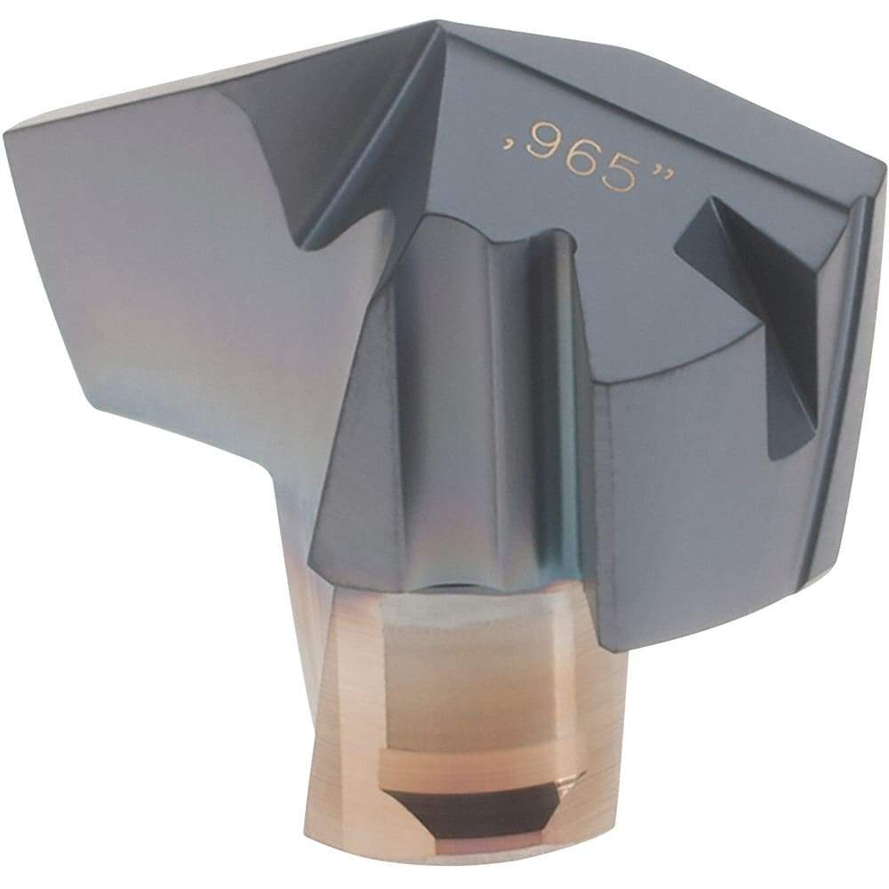 Iscar - Series ICP, 0.965" Diam Grade IC908 140° Replaceable Drill Tip - Carbide, TiAlN Finish, 24 Seat Size, Through Coolant - Exact Tool & Supply