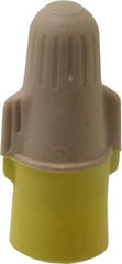 3M - 2, 22 to 3, 12 AWG, 600 Volt, Flame Retardant, Wing Twist on Wire Connector - Tan & Yellow, 221°F - Exact Tool & Supply