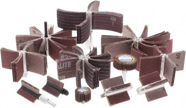 Merit Abrasives - Bore Polisher Test Kit - Polishes Bores with 1 to 5" Diam - Exact Tool & Supply