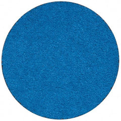 Merit Abrasives - 3" Disc Diam, 50 Grit, Zirconia Alumina Quick Change Disc - Type R Attaching System, Coated, Blue, Coarse Grade, 20,000 RPM - Exact Tool & Supply