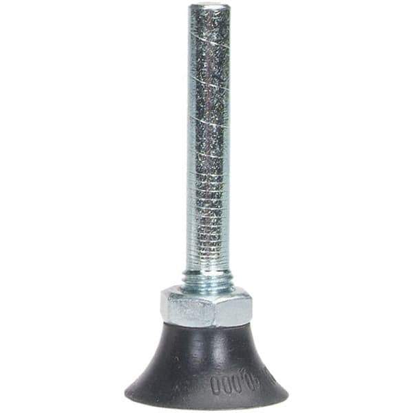 Merit Abrasives - 2" Diam Quick-Change Type P Disc Backing Pad - 1/4" Shank Diam, Soft Density, 30,000 RPM, Power-Lock Type 1 Compatible - Exact Tool & Supply