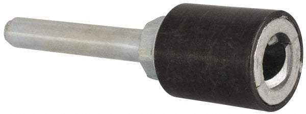 Merit Abrasives - 3/4" Diam Quick-Change Type R Disc Backing Pad - 1/4" Shank Diam, Medium Density, 40,000 RPM, Power-Lock Type 3 Compatible - Exact Tool & Supply
