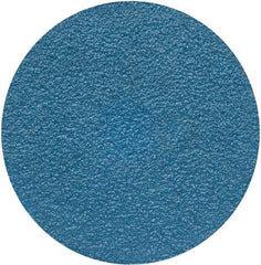 Merit Abrasives - 3" Disc Diam, 50 Grit, Zirconia Alumina Quick Change Disc - Type S Attaching System, Coated, Blue, Coarse Grade, 20,000 RPM - Exact Tool & Supply