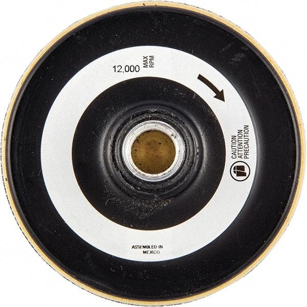 Merit Abrasives - 4" Diam Hook & Loop Disc Backing Pad - 13,000 RPM - Exact Tool & Supply