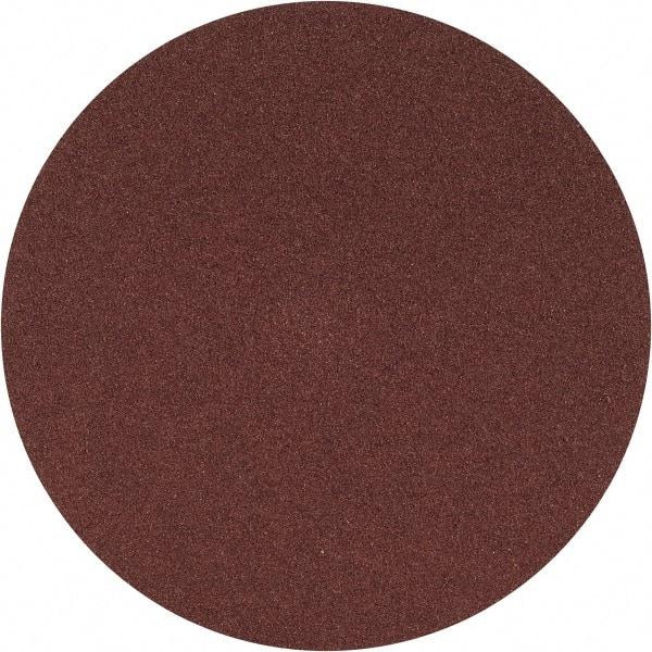 Merit Abrasives - 5" Diam, 100 Grit Aluminum Oxide Adhesive PSA Disc - Medium Grade, Black, Cloth Backing, Flexible - Exact Tool & Supply