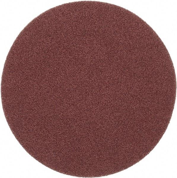 Merit Abrasives - 6" Diam, 40 Grit Aluminum Oxide Adhesive PSA Disc - Very Coarse, Black, Cloth Backing, Flexible - Exact Tool & Supply