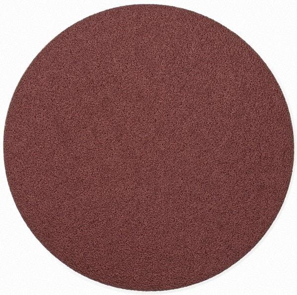 Merit Abrasives - 9" Diam, 40 Grit Aluminum Oxide Adhesive PSA Disc - Very Coarse, Black, Cloth Backing, Flexible - Exact Tool & Supply