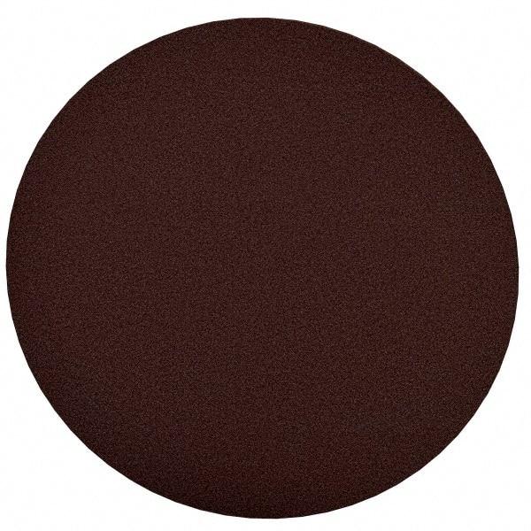 Merit Abrasives - 10" Diam, 120 Grit Aluminum Oxide Adhesive PSA Disc - Medium Grade, Black, Cloth Backing, Flexible, Use with Stationary Disc Sanders - Exact Tool & Supply