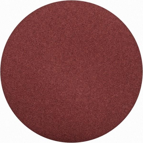 Merit Abrasives - 15" Diam, 50 Grit Aluminum Oxide Adhesive PSA Disc - Coarse Grade, Black, Cloth Backing, Flexible, Use with Stationary Disc Sanders - Exact Tool & Supply