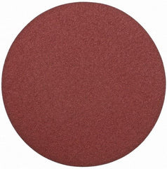 Merit Abrasives - 20" Diam, 40 Grit Aluminum Oxide Adhesive PSA Disc - Very Coarse, Black, Cloth Backing, Flexible - Exact Tool & Supply