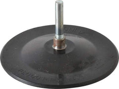 Merit Abrasives - 4" Diam Adhesive/PSA Disc Backing Pad - 1/4" Shank Diam, 6,000 RPM - Exact Tool & Supply
