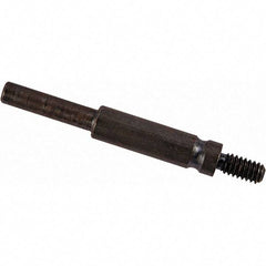 Merit Abrasives - 1/4-20 Cross/Square Pad Mandrel - 3" Long - Exact Tool & Supply