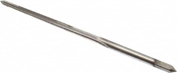 Made in USA - #5/0 Pin, 0.0966" Diam, 0.0719" Small End, 7/64" Diam Straight Shank, 1-3/16" Flute, Taper Pin Reamer - Exact Tool & Supply