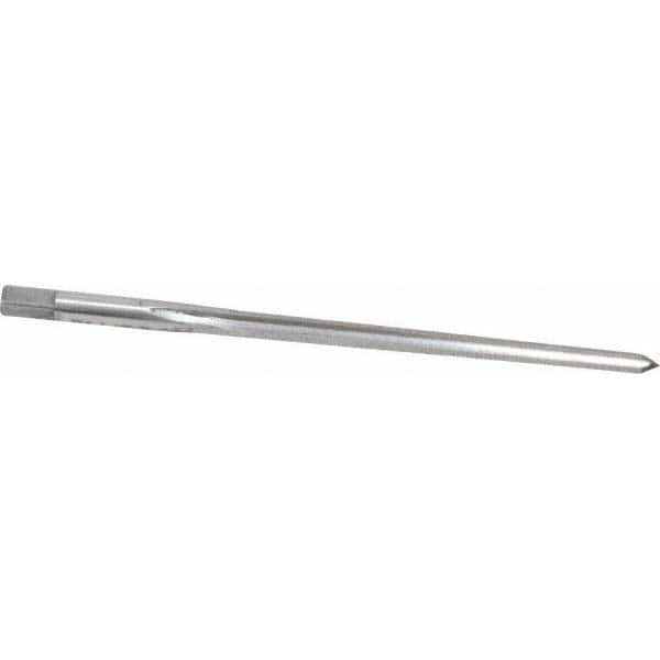 Made in USA - #4 Pin, 0.2604" Diam, 0.2071" Small End, 17/64" Diam Straight Shank, 2-9/16" Flute, Taper Pin Reamer - Exact Tool & Supply