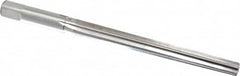 Made in USA - #5 Pin, 0.2994" Diam, 0.2409" Small End, 5/16" Diam Straight Shank, 2-13/16" Flute, Taper Pin Reamer - Exact Tool & Supply