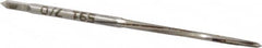 Made in USA - #7/0 Pin, 0.0666" Diam, 0.0497" Small End, 5/64" Diam Straight Shank, 13/16" Flute, Taper Pin Reamer - Exact Tool & Supply