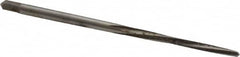 Made in USA - #6/0 Pin, 0.0806" Diam, 0.0611" Small End, 3/32" Diam Straight Shank, 15/16" Flute, Taper Pin Reamer - Exact Tool & Supply