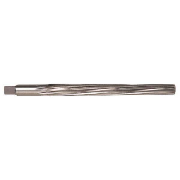Alvord Polk - #4/0 Pin, 0.1142" Diam, 0.0869" Small End, 1/8" Diam Straight Shank, 1-5/16" Flute, Taper Pin Reamer - Exact Tool & Supply