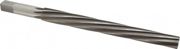 Made in USA - #11 Pin, 0.878" Diam, 0.706" Small End, 3/4" Diam Straight Shank, 8-1/4" Flute, Taper Pin Reamer - Exact Tool & Supply