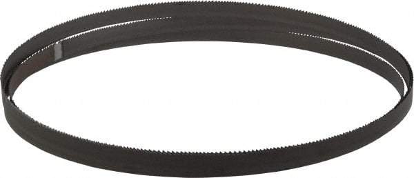 Starrett - 10 to 14 TPI, 7' 9" Long x 1/2" Wide x 0.025" Thick, Welded Band Saw Blade - Bi-Metal, Toothed Edge, Raker Tooth Set, Contour Cutting - Exact Tool & Supply