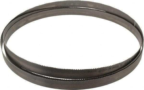 Starrett - 6 to 10 TPI, 12' Long x 1" Wide x 0.035" Thick, Welded Band Saw Blade - Bi-Metal, Toothed Edge, Raker Tooth Set, Contour Cutting - Exact Tool & Supply