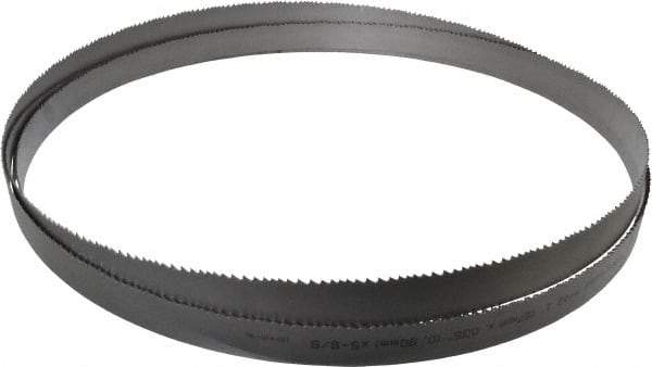 Starrett - 5 to 8 TPI, 13' 3" Long x 1" Wide x 0.035" Thick, Welded Band Saw Blade - Bi-Metal, Toothed Edge, Raker Tooth Set, Contour Cutting - Exact Tool & Supply