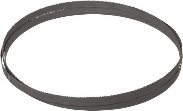 Starrett - 10 to 14 TPI, 7' 5" Long x 1/2" Wide x 0.025" Thick, Welded Band Saw Blade - Bi-Metal, Toothed Edge, Raker Tooth Set, Contour Cutting - Exact Tool & Supply