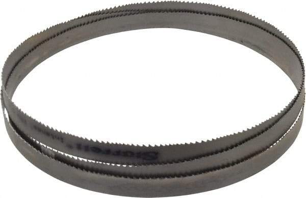 Starrett - 6 to 10 TPI, 7' 8-1/2" Long x 3/4" Wide x 0.035" Thick, Welded Band Saw Blade - Bi-Metal, Toothed Edge, Raker Tooth Set, Contour Cutting - Exact Tool & Supply