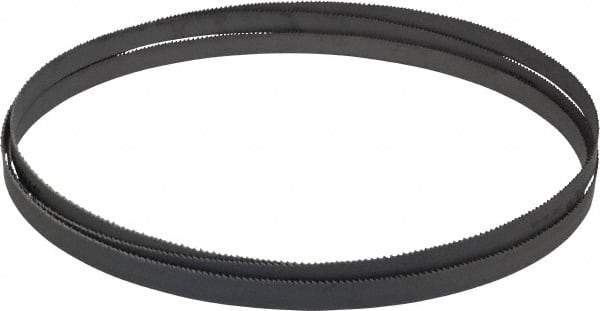 Starrett - 10 to 14 TPI, 7' 9-1/2" Long x 1/2" Wide x 0.035" Thick, Welded Band Saw Blade - Bi-Metal, Toothed Edge, Raker Tooth Set, Contour Cutting - Exact Tool & Supply