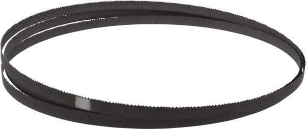 Starrett - 8 to 12 TPI, 9' 9" Long x 1/2" Wide x 0.025" Thick, Welded Band Saw Blade - Bi-Metal, Toothed Edge, Raker Tooth Set, Contour Cutting - Exact Tool & Supply