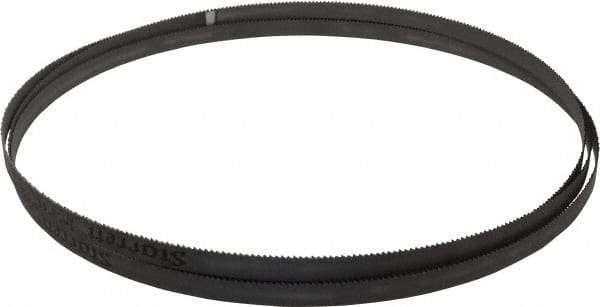 Starrett - 10 TPI, 9' 9" Long x 1/2" Wide x 0.035" Thick, Welded Band Saw Blade - Bi-Metal, Toothed Edge, Raker Tooth Set, Contour Cutting - Exact Tool & Supply