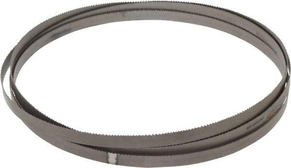 Starrett - 10 to 14 TPI, 12' 10" Long x 1/2" Wide x 0.025" Thick, Welded Band Saw Blade - Bi-Metal, Toothed Edge, Raker Tooth Set, Contour Cutting - Exact Tool & Supply