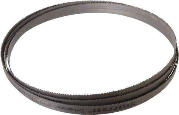 Starrett - 8 to 12 TPI, 12' 10" Long x 1/2" Wide x 0.035" Thick, Welded Band Saw Blade - Bi-Metal, Toothed Edge, Raker Tooth Set, Contour Cutting - Exact Tool & Supply