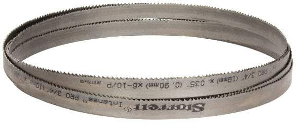 Starrett - 6 to 10 TPI, 14' 5" Long x 3/4" Wide x 0.035" Thick, Welded Band Saw Blade - Bi-Metal, Toothed Edge, Raker Tooth Set, Contour Cutting - Exact Tool & Supply