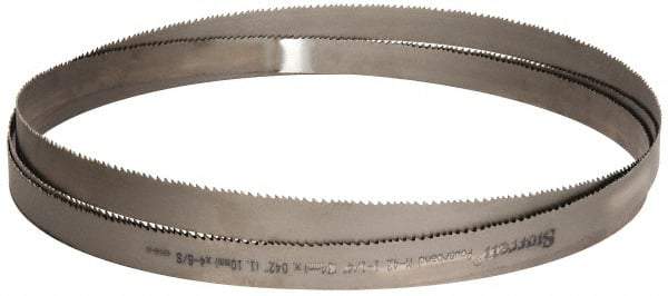 Starrett - 4 to 6 TPI, 15' 4" Long x 1-1/4" Wide x 0.042" Thick, Welded Band Saw Blade - Bi-Metal, Toothed Edge, Raker Tooth Set, Contour Cutting - Exact Tool & Supply