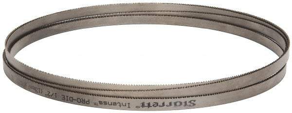 Starrett - 10 to 14 TPI, 16' Long x 1/2" Wide x 0.035" Thick, Welded Band Saw Blade - Bi-Metal, Toothed Edge, Raker Tooth Set, Contour Cutting - Exact Tool & Supply