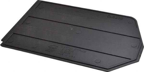Quantum Storage - 10.8" Wide x 7" High, Black Bin Divider - Use with Bin QUS239 - Exact Tool & Supply