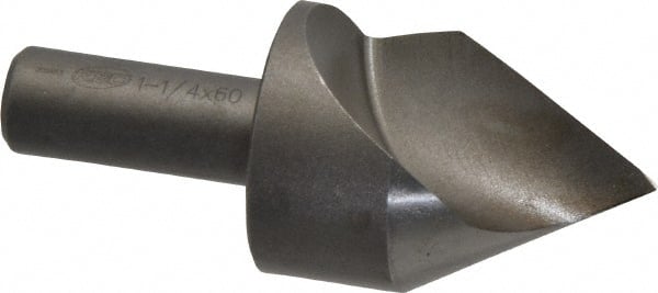 Keo - 1-1/4" Head Diam, 1/2" Shank Diam, 1 Flute 60° High Speed Steel Countersink - Exact Tool & Supply