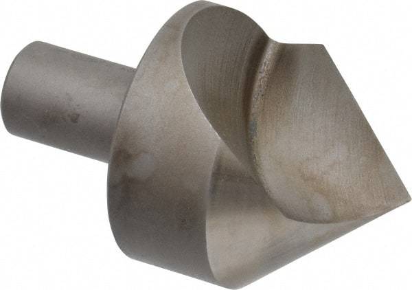 Keo - 2" Head Diam, 3/4" Shank Diam, 1 Flute 82° High Speed Steel Countersink - Bright Finish, 3-1/4" OAL, Single End, Straight Shank, Right Hand Cut - Exact Tool & Supply