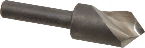 Keo - 1/2" Head Diam, 1/4" Shank Diam, 1 Flute 90° High Speed Steel Countersink - Exact Tool & Supply