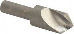 Keo - 5/8" Head Diam, 3/8" Shank Diam, 1 Flute 90° High Speed Steel Countersink - Bright Finish, 2-1/4" OAL, Single End, Straight Shank, Right Hand Cut - Exact Tool & Supply