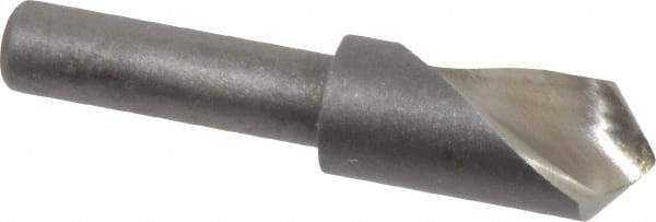 Keo - 3/8" Head Diam, 1/4" Shank Diam, 1 Flute 100° High Speed Steel Countersink - Bright Finish, 1-3/4" OAL, Single End, Straight Shank, Right Hand Cut - Exact Tool & Supply