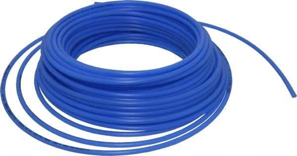 Parker - 11/64" ID x 1/4" OD, 0.04" Wall Thickness, 100' Long, Polyethylene Tube - Blue, 120 Max psi, -80 to 150°F - Exact Tool & Supply