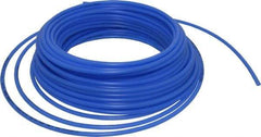 Parker - 11/64" ID x 1/4" OD, 0.04" Wall Thickness, 100' Long, Polyethylene Tube - Blue, 120 Max psi, -80 to 150°F - Exact Tool & Supply