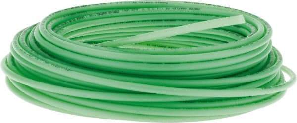 Parker - 11/64" ID x 1/4" OD, 0.04" Wall Thickness, 100' Long, Polyethylene Tube - Green, 120 Max psi, -80 to 150°F - Exact Tool & Supply