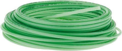 Parker - 11/64" ID x 1/4" OD, 0.04" Wall Thickness, 100' Long, Polyethylene Tube - Green, 120 Max psi, -80 to 150°F - Exact Tool & Supply