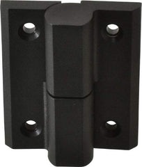 Sugatsune - 2-59/64" Long x 2-23/64" Wide x 0.275" Thick, Fiberglass Reinforced Polyamide Lift-Off Hinge - Black Finish, 2 Knuckles, 4 Holes, 0.787" Pin Diam - Exact Tool & Supply
